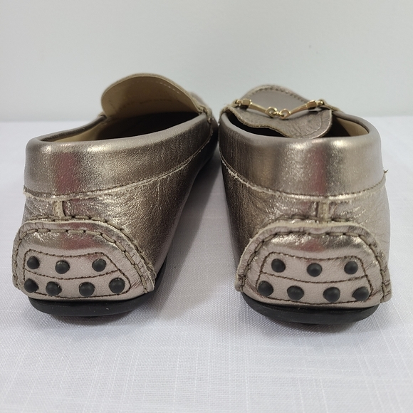 Ecco Gold Leather Loafers - Picture 2 of 7